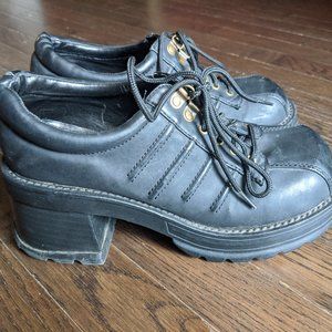 90s Platform Fashion Bug Chunky Oxfords